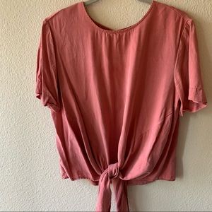 Velvet Heart Tie Front Top